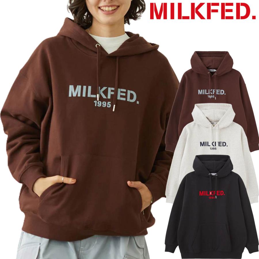 MILKFED.（ミルクフェド） レディース STENCIL LOGO SWEAT HOODIE 