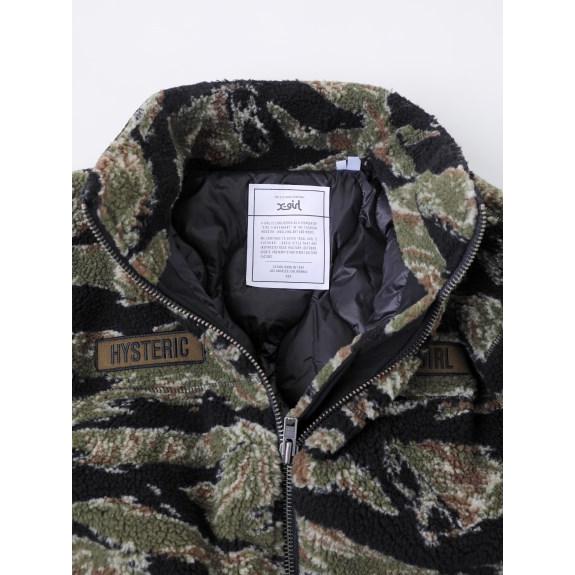 X-girl エックスガール X-GIRL × HYSTERIC GLAMOUR MILITARY BOA X-girl エックスガール X-GIRL × HYSTERIC GLAMOUR MILITARY BOA