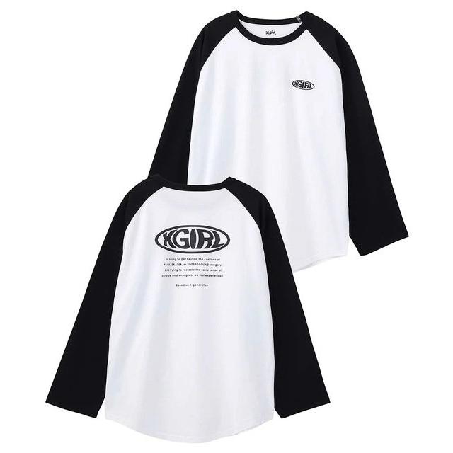 X-girl エックスガール X-GIRL WARP LOGO BIG B/B TEE