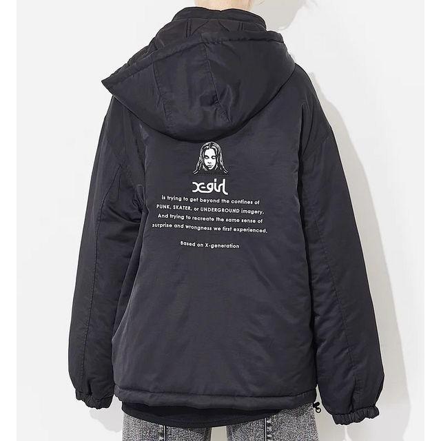 X-girl エックスガール X-GIRL REVERSIBLE QUILTED JACKET X-girl エックスガール X-GIRL REVERSIBLE QUILTED JACKET
