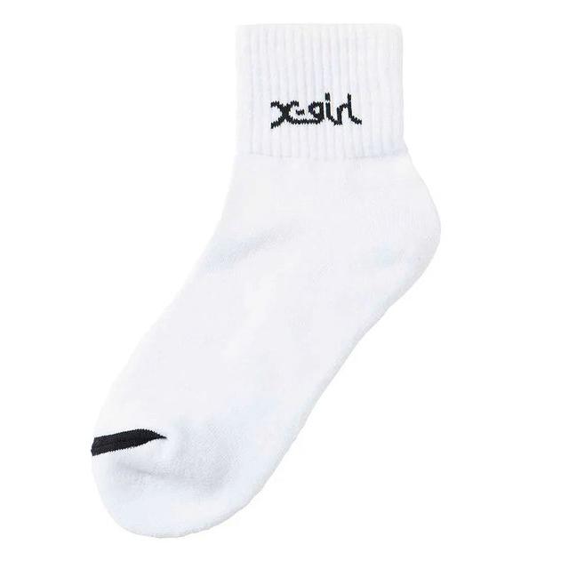 エックスガール X-GIRL LOGO 2P SOCKS ロゴ ソック ス 2足 セット 靴下 小物 雑貨 ギフト プレゼント ブランド レ ディース 最安｜faithstore2017｜02