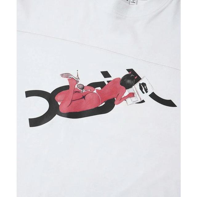 エックスガール X-GIRL × T-REX FOOTBALL TEE コラボ ロンT 長袖 ブランド Sicko Virgil Abloh Futura 村上隆 ユニセックス 新品 正規品｜faithstore2017｜09