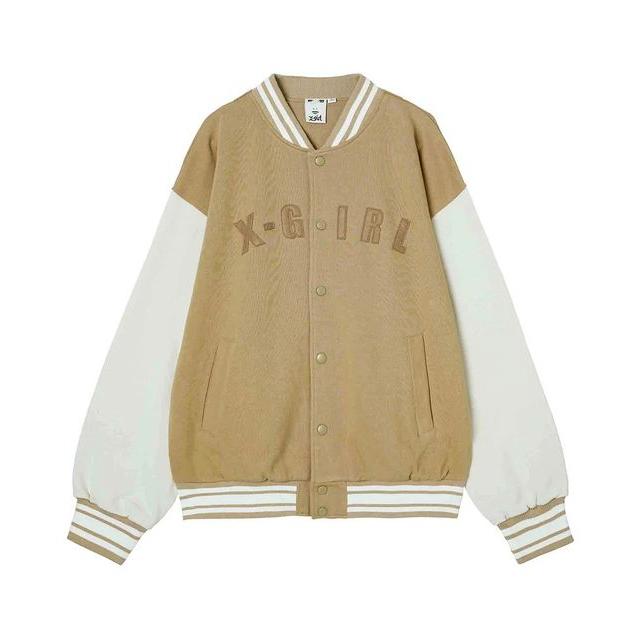 X-girl エックスガール X-GIRL SWEAT VARSITY JACKET スウェット  
