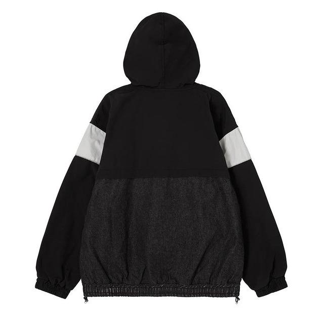 【即日発送】X-girl DENIM MIXED PARKA ブラック Mサイズ X-girl エックスガール X-GIRL DENIM MIXED PARKA デニム