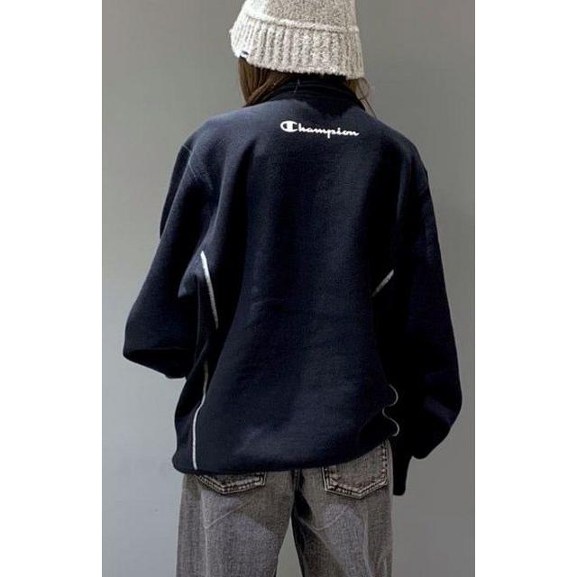 X-girl エックスガール × Champion REVERSE WEAVE R HALF ZIP SWEAT 