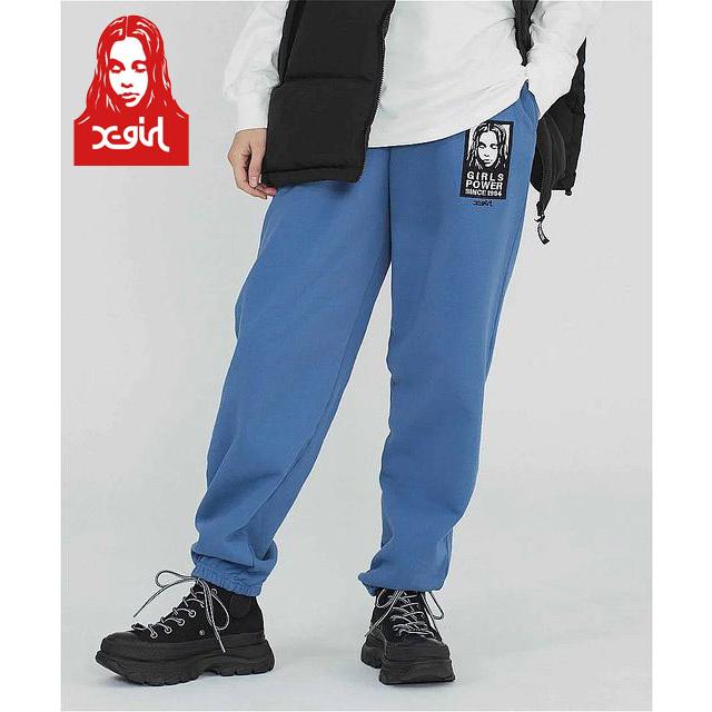 X-girl エックスガール X-GIRL FACE PATCH SWEAT PANTS パンツ X-girl エックスガール X-GIRL FACE PATCH SWEAT PANTS パンツ