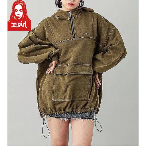 X-girl エックスガール ANORAK SWEAT TOP アノラック スウェット X-girl エックスガール ANORAK SWEAT TOP アノラック スウェット