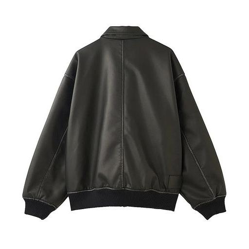 X-girl エックスガール DISTRESSED FAUX LEATHER JACKET X-girl エックスガール DISTRESSED FAUX LEATHER JACKET