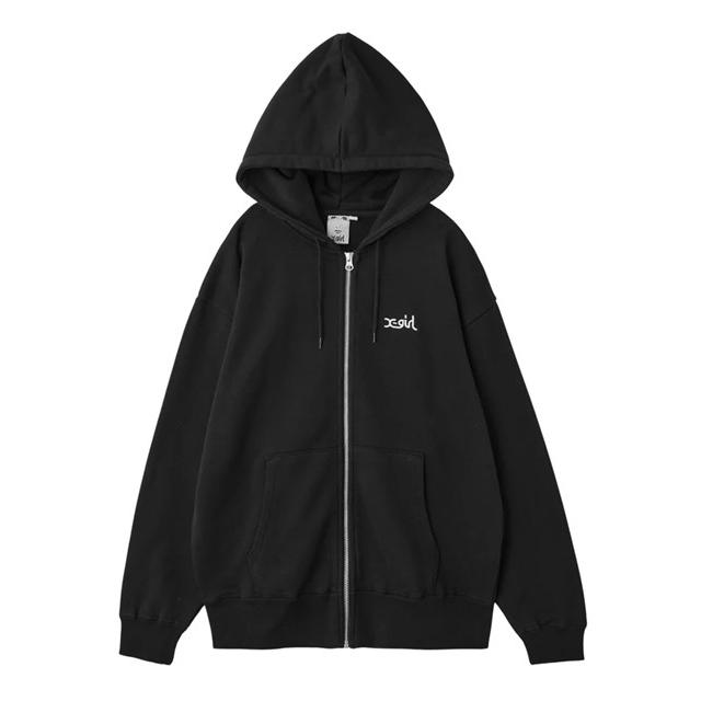 X-girl（エックスガール） X-girl FACE PATCH AND LOGO ZIP UP SWEAT