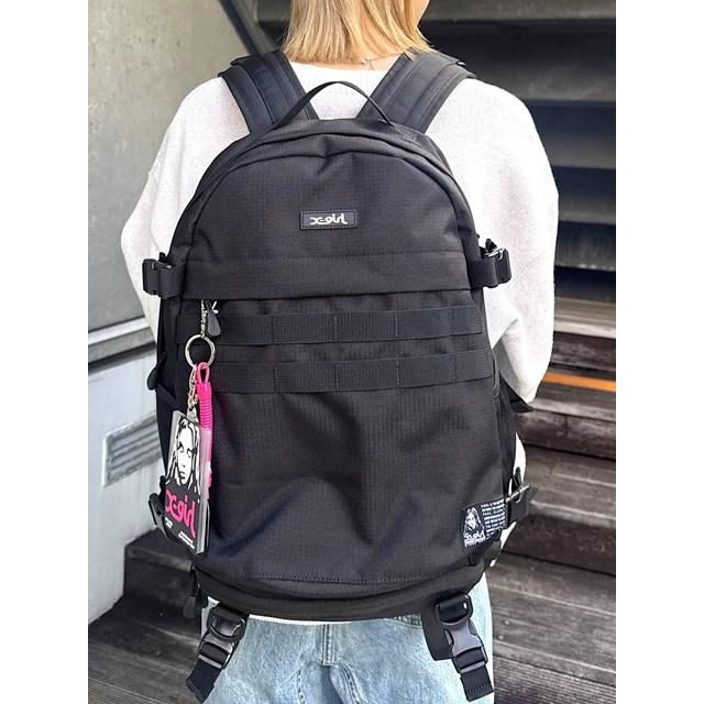 X-girl（エックスガール） FACE LABEL ADVENTURE BACKPACK リュック