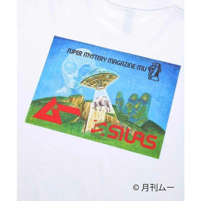 SILAS ☆セール SALE☆ サイラス x MU LS TEE GREY ALIEN ムー SILAS ☆セール SALE☆ サイラス x MU LS TEE GREY ALIEN ムー