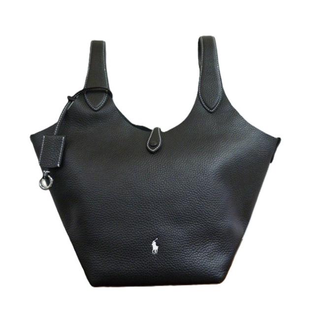 ポロ ラルフローレン POLO Ralph Lauren レディース トートバッグ PLY TTE-TOTE-MEDIUM SHINY DRUM PEBBLE バッグ ミディアム WAPOBAG0G620468001の画像