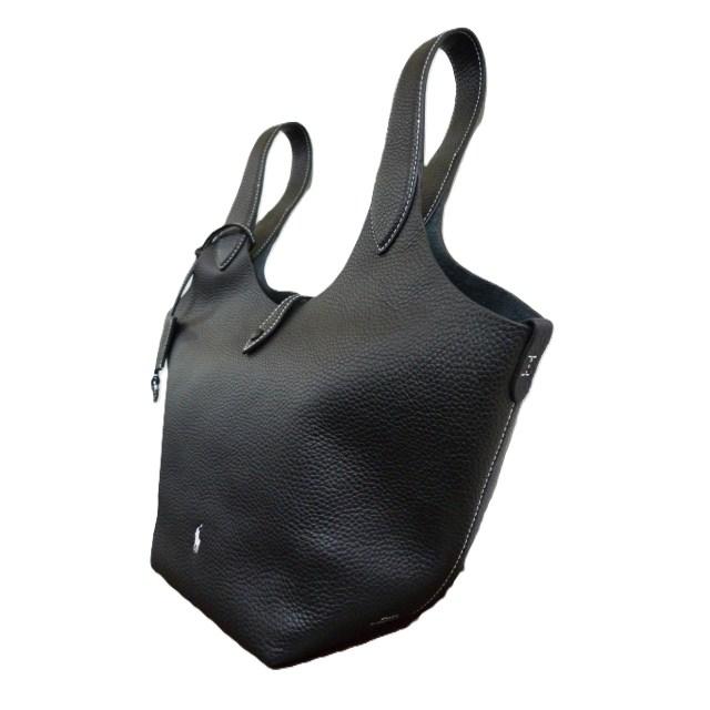 ポロ ラルフローレン POLO Ralph Lauren レディース トートバッグ PLY TTE-TOTE-MEDIUM SHINY DRUM PEBBLE バッグ ミディアム WAPOBAG0G620468001の画像