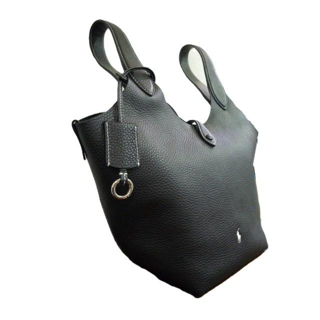 ポロ ラルフローレン POLO Ralph Lauren レディース トートバッグ PLY TTE-TOTE-MEDIUM SHINY DRUM PEBBLE バッグ ミディアム WAPOBAG0G620468001の画像