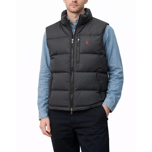 【未使用級】ポロラルフローレン ダウンベスト フード付き 大人気 ブラック M ポロ ラルフローレン POLO RALPH LAUREN ダウンベスト フード付き