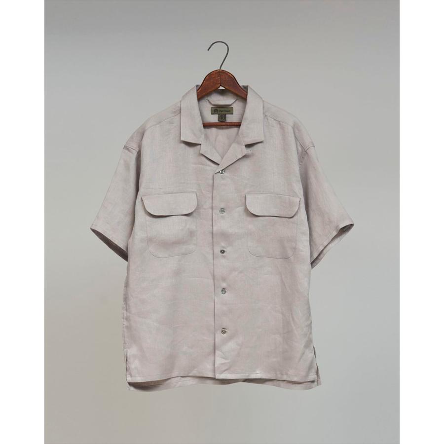 NIGEL CABOURN ナイジェルケーボン オープンカラーシャツ リネンツイル OPEN COLLAR SHIRT LINEN TWILL 80460011005 ミリタリー メンズ 正規 新品｜faithstore2017｜03