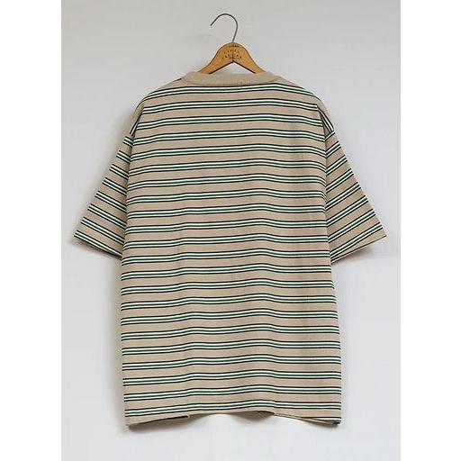 NIGEL CABOURN ナイジェルケーボンヴィンテージ加工ボーダーシャツ48 NIGEL CABOURN（ナイジェルケーボン） NIGEL CABOURN 9.5oz BORDER H/S