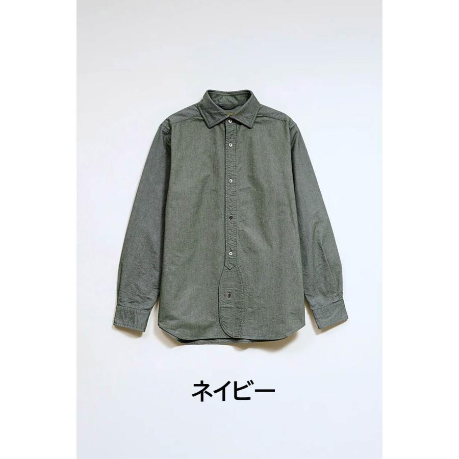 NIGEL CABOURN ナイジェルケーボン 8070010208 グレー 長袖シャツ コットン 52 NIGEL CABOURN（ナイジェルケーボン） メンズ BRITISH OFFICERS SHIRT