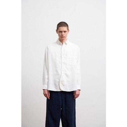 Nigel Cabourn ナイジェルケーボン メンズ BRITISH OFFICERS SHIRT TYPE2 HEMP 長袖シャツ 正規品 80520010003の画像