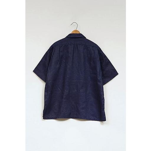 Nigel Cabourn ナイジェルケーボン メンズ OPEN COLLAR SHIRT LINEN INDIGO 正規品 80520011011の画像