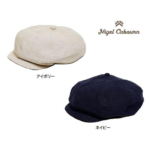 ナイジェルケーボン リネンキャスケット L ネイビー NIGEL CABOURN（ナイジェルケーボン） メンズ WORKER CASQUETTE LINEN