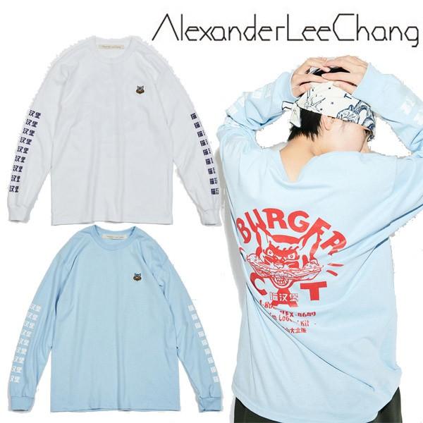 AlexanderLeeChang アレキサンダーリーチャン BC LT バーガー キャット ロンT 猫 Tシャツ カットソー メンズ ユニセックス ブランド｜faithstore2017