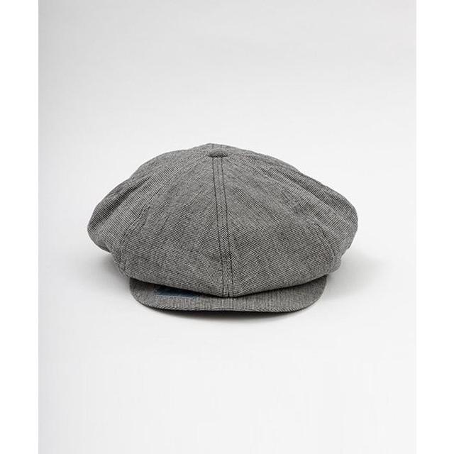 BELAFONTE べラフォンテ RAGTIME PEAKY HAT LINEN HOUNDS TOOTH BLACK HOUNDS TOOTH 帽子 キャップ キャスケット メンズ ブランド 新品 正規品｜faithstore2017｜02