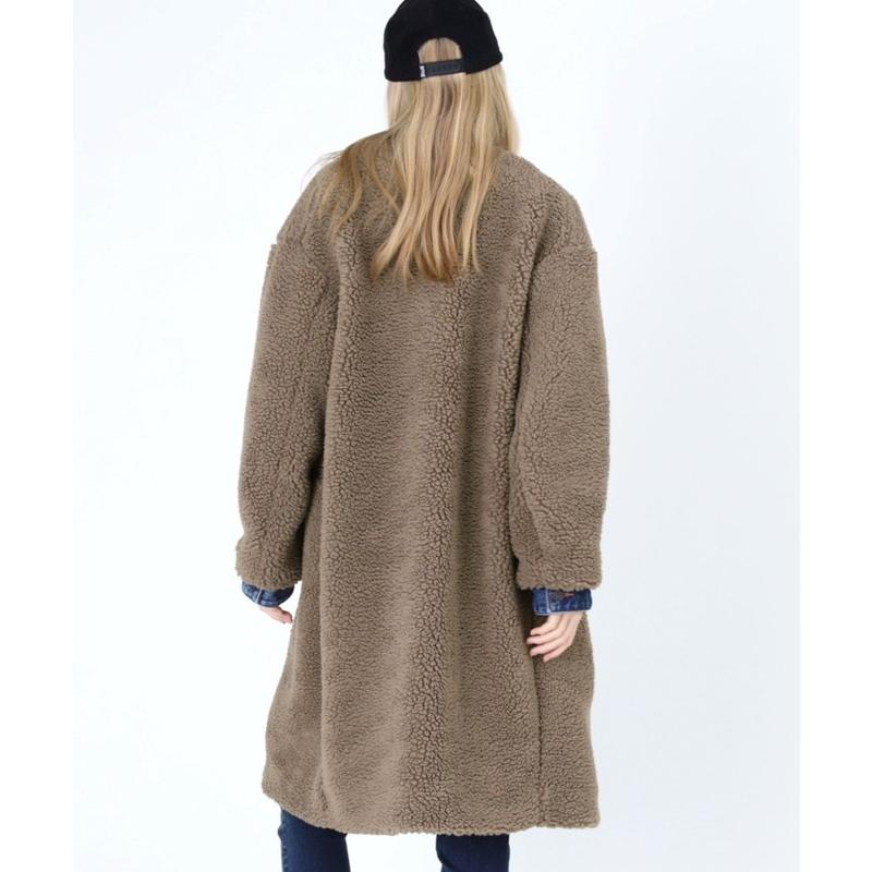 RNA アールエヌエー モコモコ ボア コート アウター ロングコート ノー  