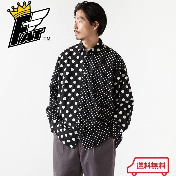 Fat エフエイティー Didot ドット シャツ クレイジーパターン 長袖 オーバーサイズ ビックシルエット メンズ ブランド F Sh04 Faithstore 通販 Yahoo ショッピング