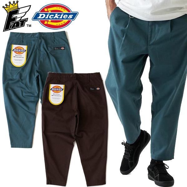 エフエイティー FAT TUFFIES タフィー Dickies ディッキーズ コラボ パンツ シンプル ポリクロップ ワークパンツ チノパン