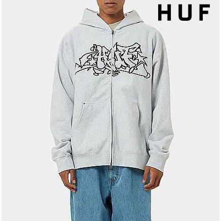 HUF ハフ OUTLINES HEAVY WEIGHT FULL ZIP FLEECE ジップ パーカー 