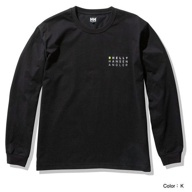 ヘリーハンセン HELLY HANSEN ロングスリーブ HHアングラーロゴティー L/S HHAngler Logo Tee ロンT 長袖 抗菌 防臭 新品 正規品 メンズ アウトドア マリーン｜faithstore2017｜06