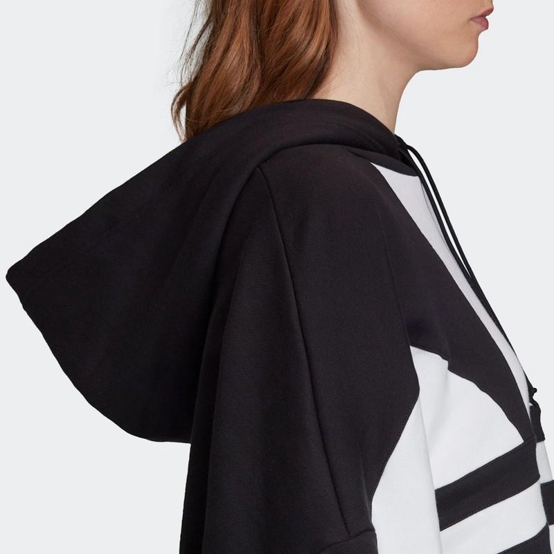 adidas 刺繍ロゴクロップド丈パーカージャケット adidas アディダス Cropped Hood クロップド フーディ ショート