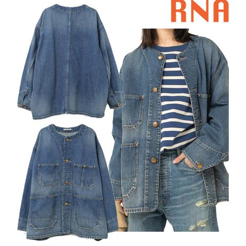 RNA（アールエヌエー） ノーカラービッグカバーオール アウター 羽織り