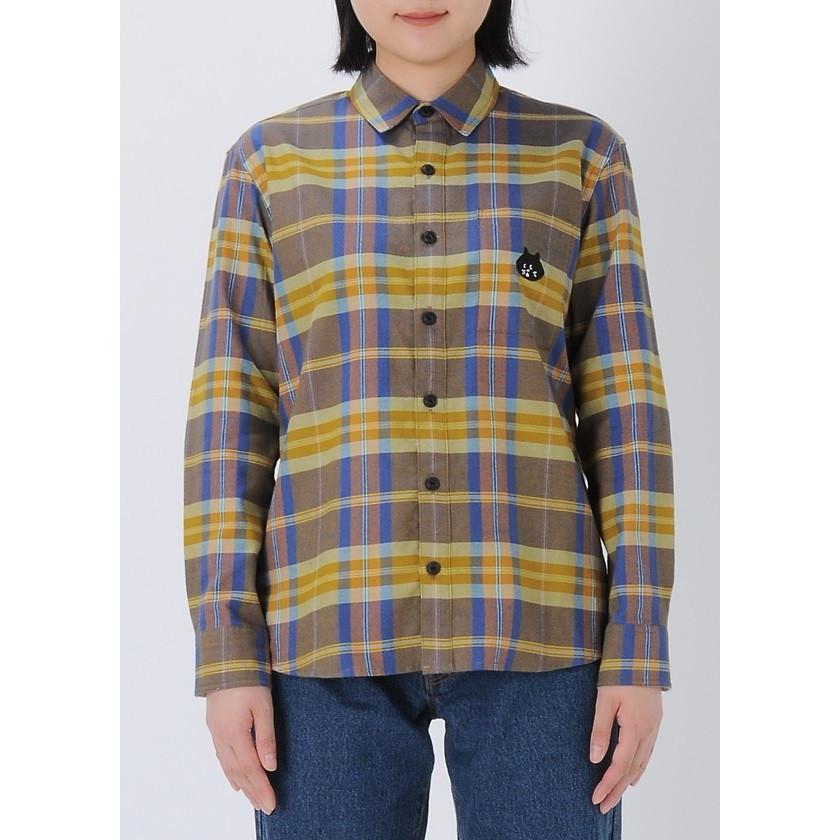 にゃー ☆セール SALE☆ Ne-net ネ・ネット にゃーチェックシャツ 長袖 