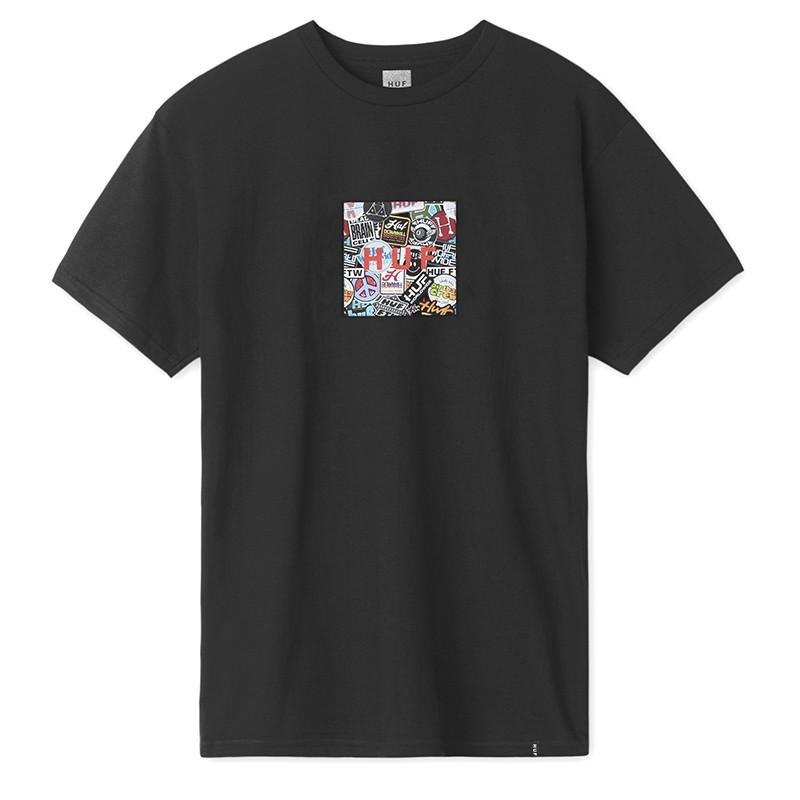HUF ハフ STICKER WARS BOX LOGO S/S TEE ステッカー ボックスロゴ 