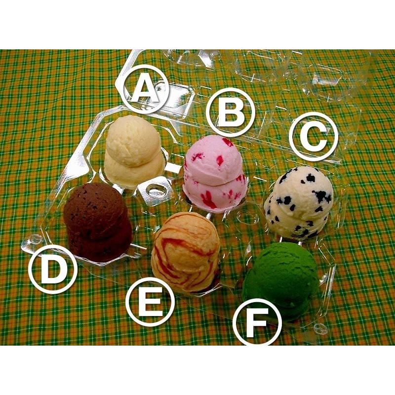 アイスクリーム6種 B - ストロベリー 食品サンプル : Fake Food Japan