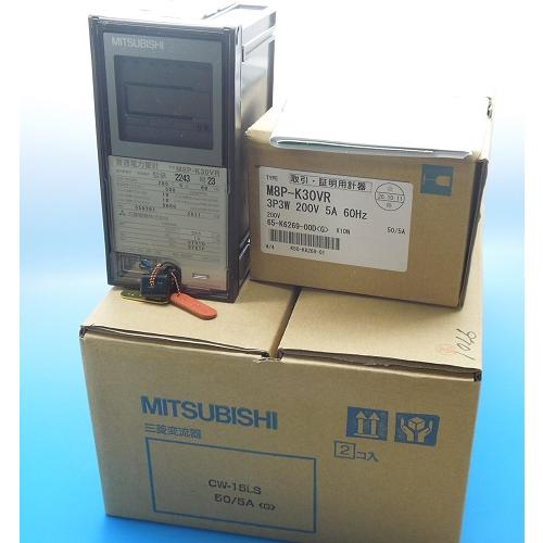 M8P-K30VR 3P3W 200V 5A 60Hz 電力量計 三菱電機 未使用品 : FA機器の 