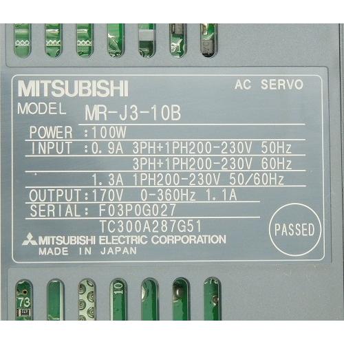 MR-J3-10B サーボアンプ・バッテリ付 三菱電機 ランクB中古品 MR-J3-10B サーボアンプ・バッテリ付 三菱電機 ランクB中古品