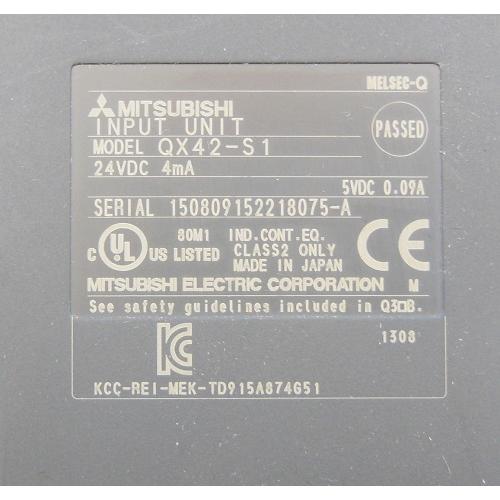 QX42-S1 DC入力ユニット(プラスコモンタイプ) 三菱電機 ランクB中古品