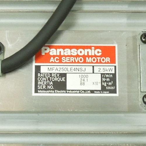 MFA250LE4NSJ ACサーボモーター パナソニック ランクS中古品 MFA250LE4NSJ ACサーボモーター パナソニック ランクS中古品