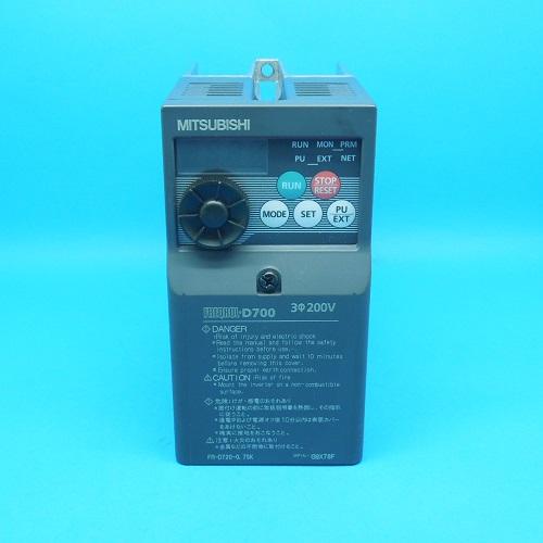 FR-D720-0.75K 三相200Vインバーター 三菱電機 ランクB中古品 : FA機器