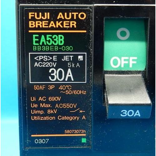 EA53B-3P30F オートブレーカ 富士電機 ランクS中古品 : FA機器の EA53B-3P30F オートブレーカ 富士電機 ランクS中古品 : FA機器の