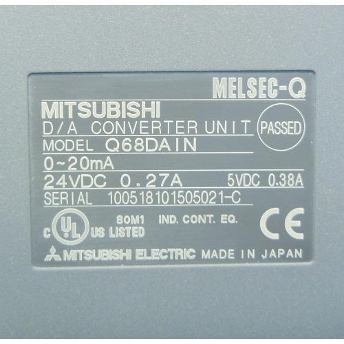 Q68DAIN ディジタル-アナログ変換ユニット 三菱電機 ランクA中古 Q68DAIN ディジタル-アナログ変換ユニット 三菱電機 ランクA中古