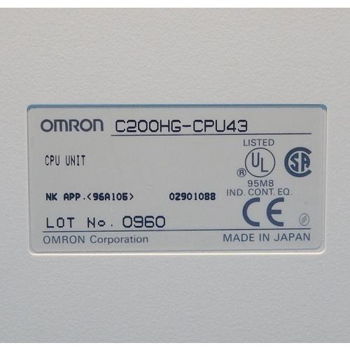 C200HG-CPU43　CPUユニット　オムロン　ランクB中古品