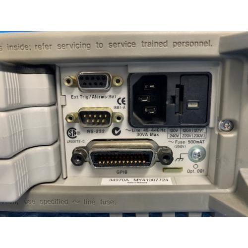34970A(34901A付)　データロガー　Agilent　ランクB中古品の画像