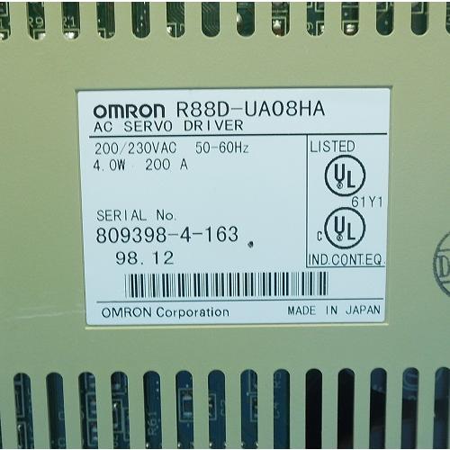 R88D-UA08HA ACサーボドライバ オムロン ランクB中古品 : FA機器 R88D-UA08HA ACサーボドライバ オムロン ランクB中古品 : FA機器
