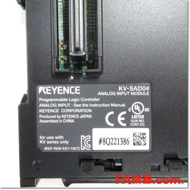 KEYENCE 高速アナログ入力ユニット KV-SAD04 4点