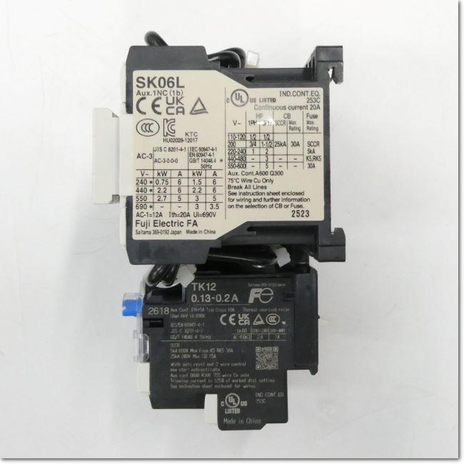富士電機 可逆式電磁開閉器 SK06LWR-E01WKP13 DC24V 0.13-0.2A 1b×2