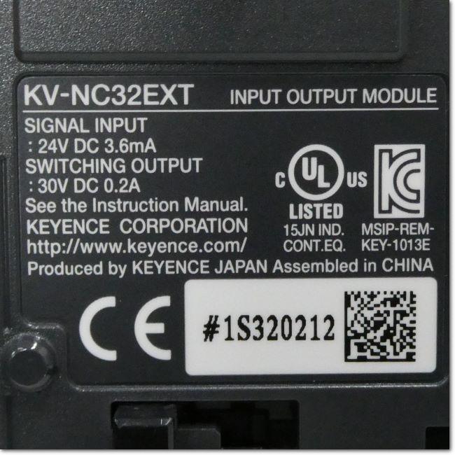 KEYENCE KV-NC32EXT 入出力ユニット 入力32点 トランジスタ出力32点MIL